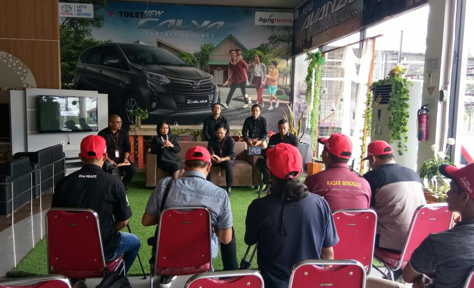 Press conference launching new calya di bengkulu